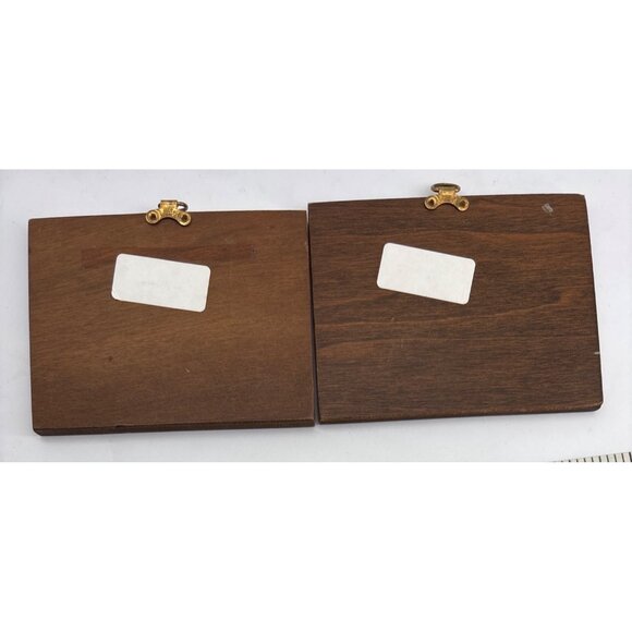 Vintage Wooden Plaques With English  Scenes - Picture 5 of 5